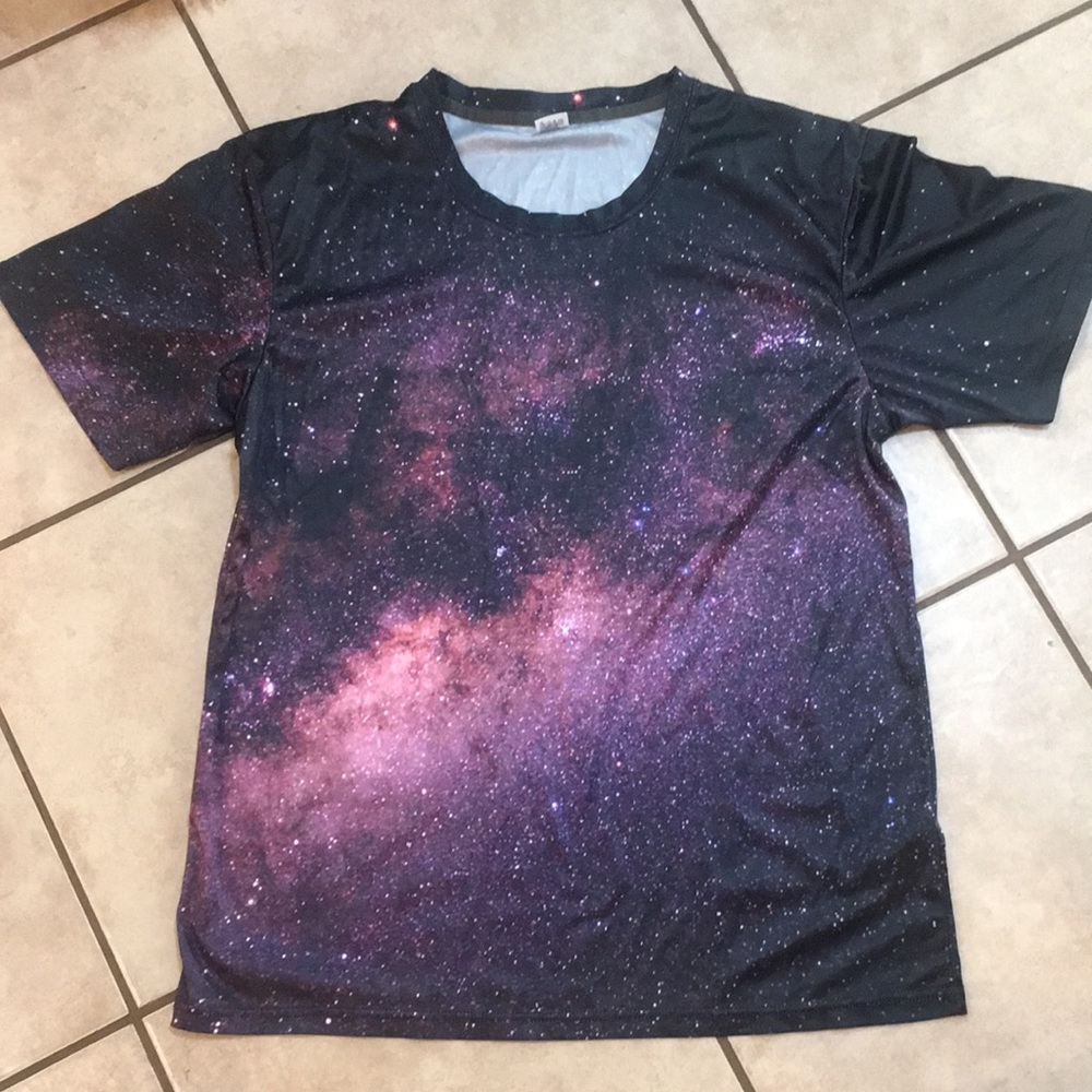 Galaxy print t shirt